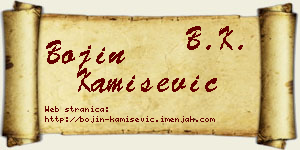 Bojin Kamišević vizit kartica